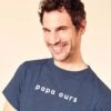 Le T-shirt Papa Ours En Coton Bio - Bleu Azur 2 Le T-shirt Papa Ours En Coton Bio - Bleu Azur -Bijoux Magasin le t shirt papa ours en coton biologique bleu azur moi moi 2