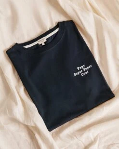 Le T-shirt Papy Super Super Cool En Coton Bio - Charbon