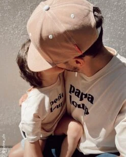 Le T-shirt Petit Loup En Coton Bio - Latte -Bijoux Magasin le t shirt petit loup en coton bio latte