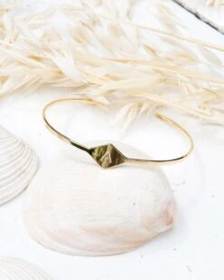 Le Jonc Initiale - Doré à L'or Fin 24 Carats -Bijoux Magasin le jonc initiale moi moi 2