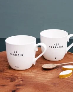 Le Duo De Mugs Parrain / Marraine 12 Le Duo De Mugs Parrain / Marraine -Bijoux Magasin le mug f e marraine 1 1