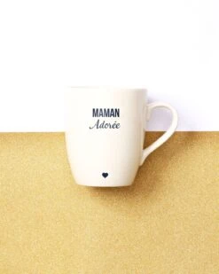 Le Mug Maman Adorée - Porcelaine - Blanc
