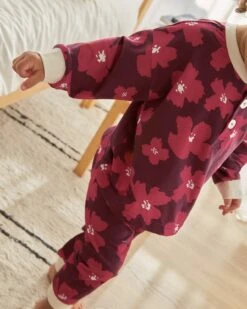 L'ensemble De Pyjama Anémones Enfant En Tencel - Rhubarbe -Bijoux Magasin lensemble de pyjama anemones enfant en tencel rhubarbe 13