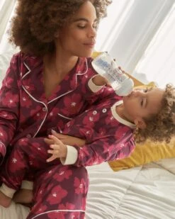 L'ensemble De Pyjama Anémones Enfant En Tencel - Rhubarbe -Bijoux Magasin lensemble de pyjama anemones enfant en tencel rhubarbe 7