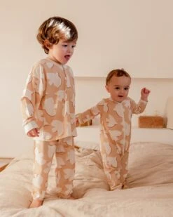 Le Pyjama Birds Enfant En Tencel - Latte