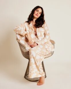 Le Pyjama Birds Femme En Tencel - Latte -Bijoux Magasin lensemble de pyjama birds femme en coton bio latte 2 554b2108 362d 4204 8a02 9fd0052c6def