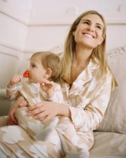 Le Pyjama Birds Femme En Tencel - Latte -Bijoux Magasin lensemble de pyjama birds femme en coton bio latte 4