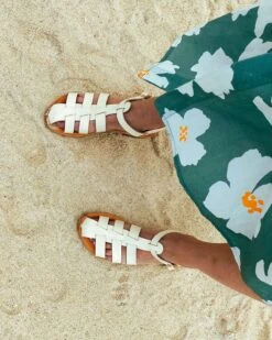 Les Sandales Mathis Femme En Cuir Ivoire - Théluto X émoi émoi -Bijoux Magasin les sandales mathis femme en cuir ivoire theluto x emoi emoi 8