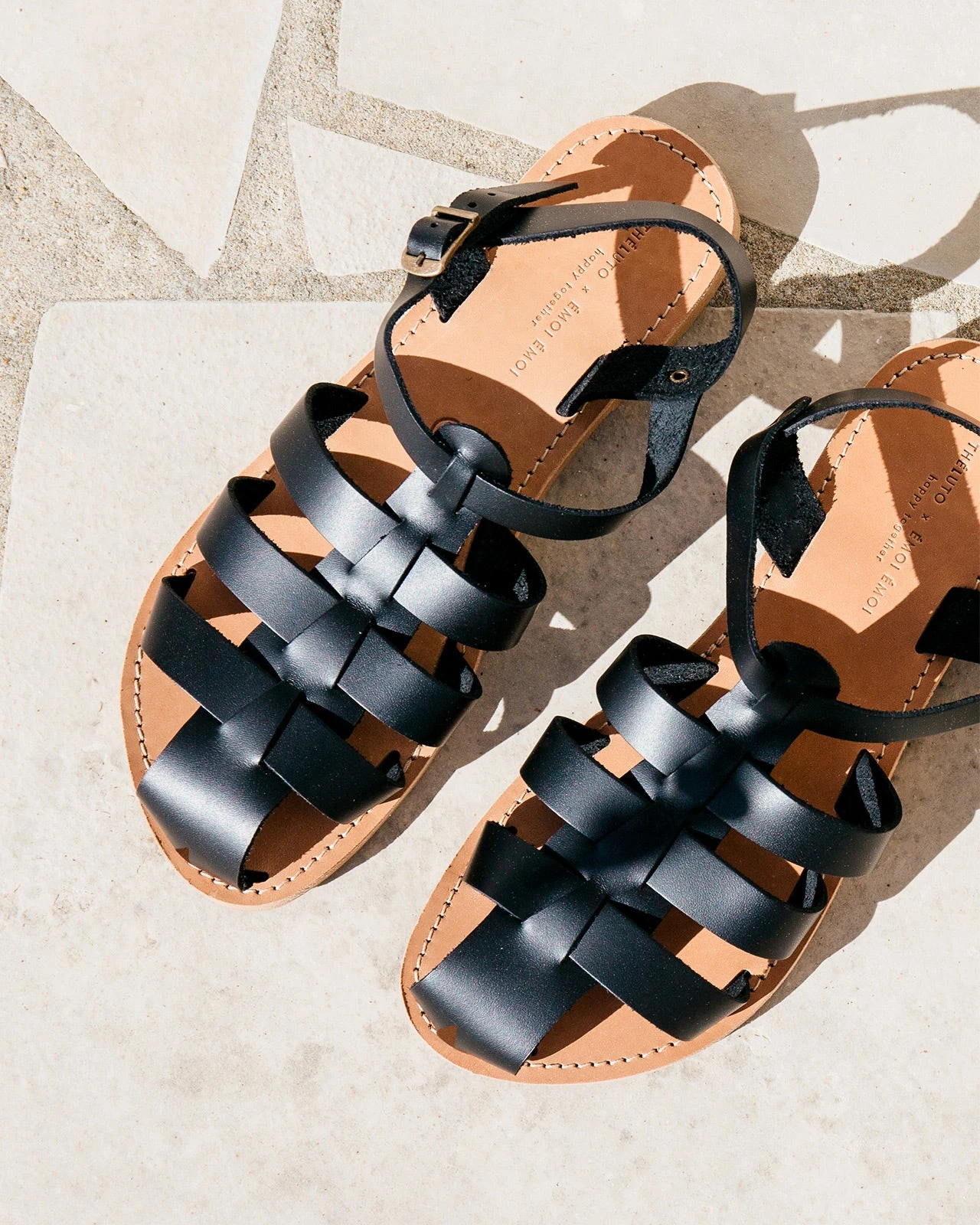 Les Sandales Mathis Femme En Cuir Noir - Théluto X émoi émoi 8 Les Sandales Mathis Femme En Cuir Noir - Théluto X émoi émoi – Image 6