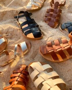 Les Sandales Mathis Homme En Cuir Naturel - Théluto X émoi émoi -Bijoux Magasin les sandales mathis homme en cuir camel theluto x emoi emoi 5