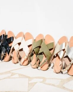 Les Sandales Tom Femme En Cuir Ivoire - Théluto X émoi émoi -Bijoux Magasin les sandales tom femme en cuir ivoire theluto x emoi emoi 4