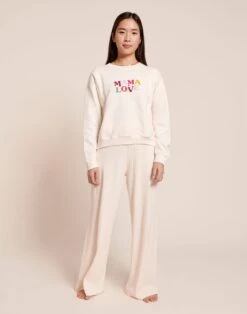 Le Pantalon Pauline En Coton Bio - Crème