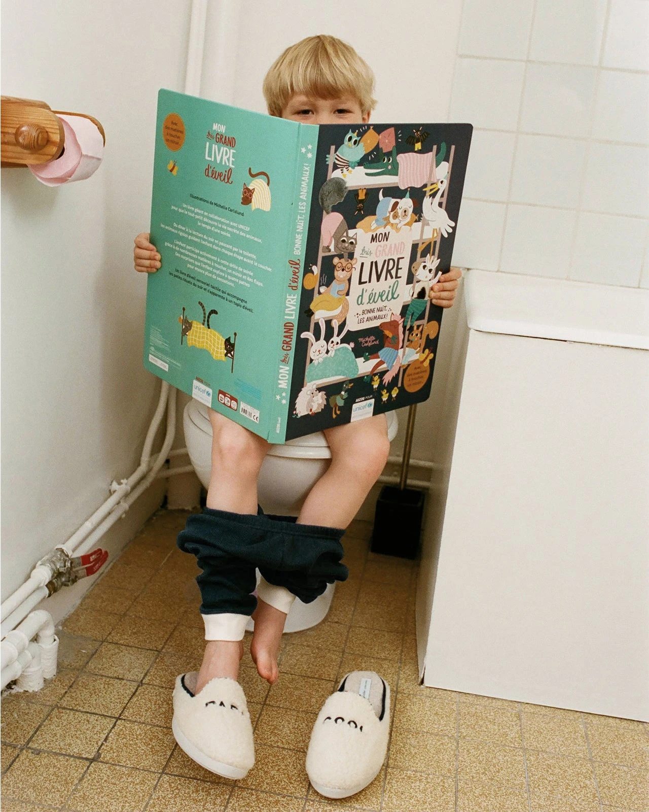 Les Chaussons Papa Cool En Laine Bouclette - Angarde X émoi émoi 12 Les Chaussons Papa Cool En Laine Bouclette - Angarde X émoi émoi – Image 10