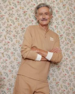 L'ensemble De Pyjama Papy Cool En Coton Bio Nid D'abeille - Praliné -Bijoux Magasin pyjama papy cool praline 1280x1600px